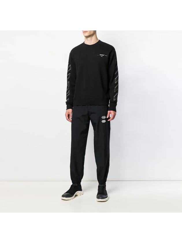 Diag 3D Marker Crew Neck Sweatshirt Black - OFF WHITE - BALAAN 5