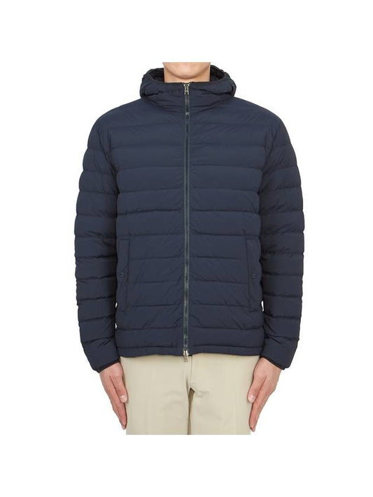 Down Hooded Padding Navy - HERNO - BALAAN 2