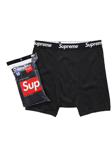 Haines Boxer Briefs 4 Pack Set Black - SUPREME - BALAAN 1