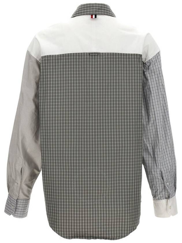 Funmix Oversized Oxford Long Sleeve Shirt White - THOM BROWNE - BALAAN 3