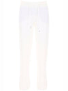 Terracotta Cotton Track Pants Cream White - LORO PIANA - BALAAN 1