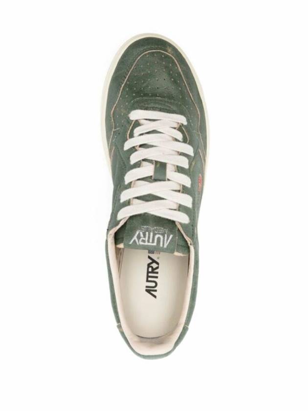 Medalist Leather Low-Top Sneakers Green - AUTRY - BALAAN 4