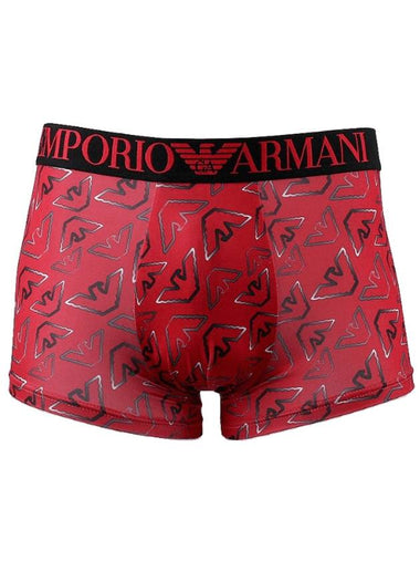 Men's All-Over Eagle Recycle Boxer Briefs Red - EMPORIO ARMANI - BALAAN 1