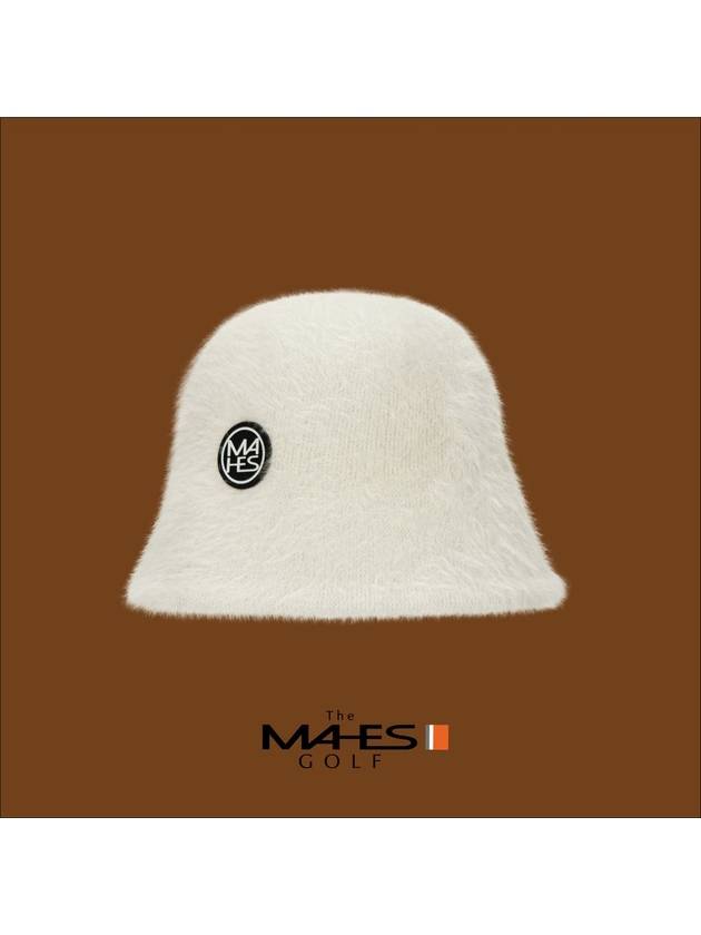 Logo Bucket Hat Ivory Orange Label Angora Bucket Hat EC00680 - MAHES - BALAAN 2