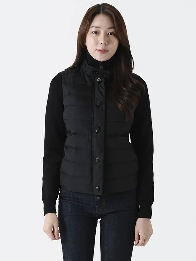 Grenoble padded wool zip jacket black - MONCLER - BALAAN 1