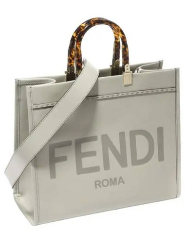 Sunshine Medium Leather Shopper Bag Women s Shoulder - FENDI - BALAAN 1