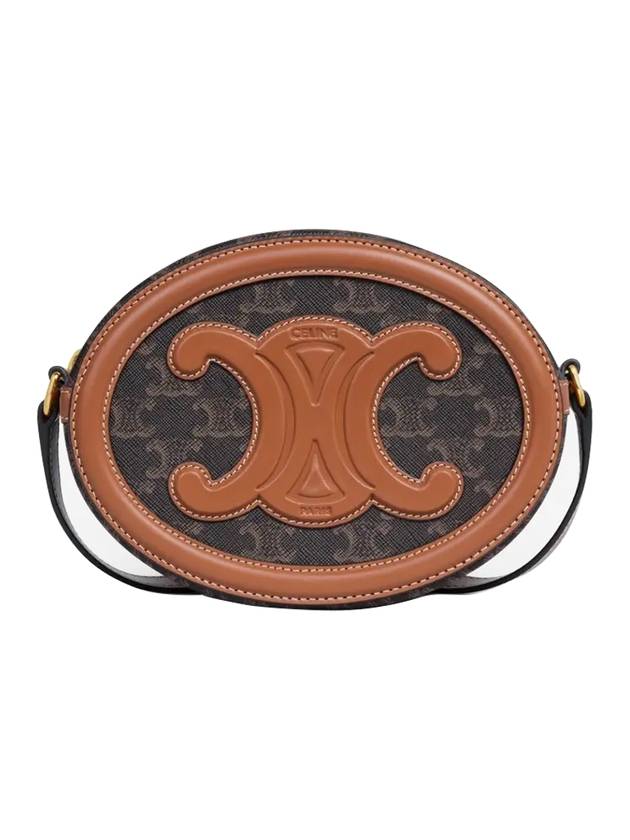 Coeur Triomphe Oval Mini Bag Tan - CELINE - BALAAN.