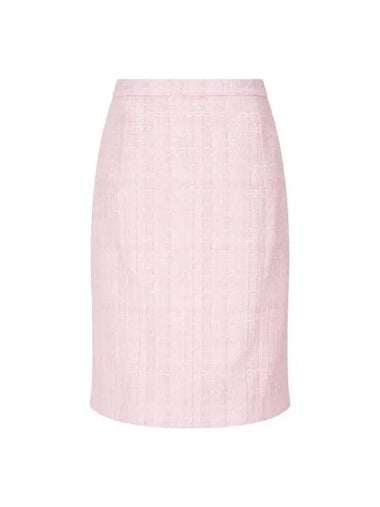 Women s Glitter Tweed Skirt Pink - EMPORIO ARMANI - BALAAN 1