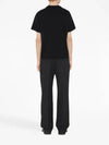 Embroidered EKD Cotton T-Shirt Black - BURBERRY - BALAAN 4