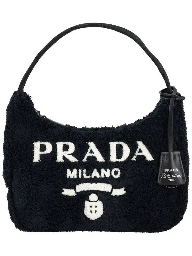 Re-Edition 2000 Terry Hobo Mini Shoulder Bag Black - PRADA - BALAAN 1