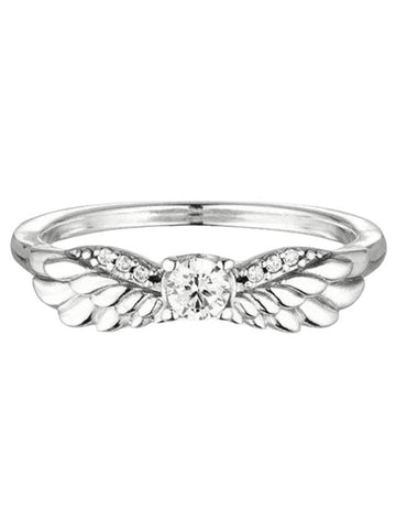 Women's Sparkling Angel Wings Ring Silver - PANDORA - BALAAN 1