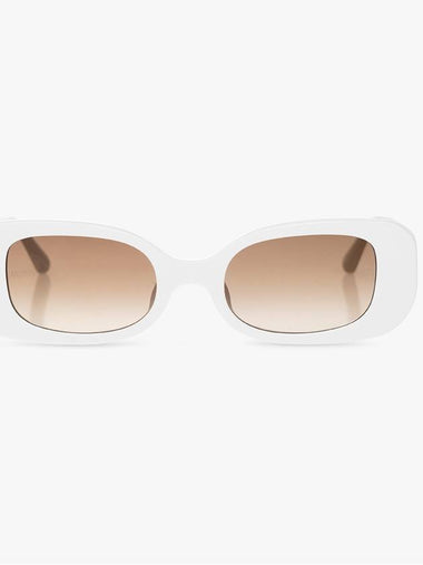 Linda Farrow ‘Lola’ Sunglasses, Women's, White - LINDA FARROW - BALAAN 1