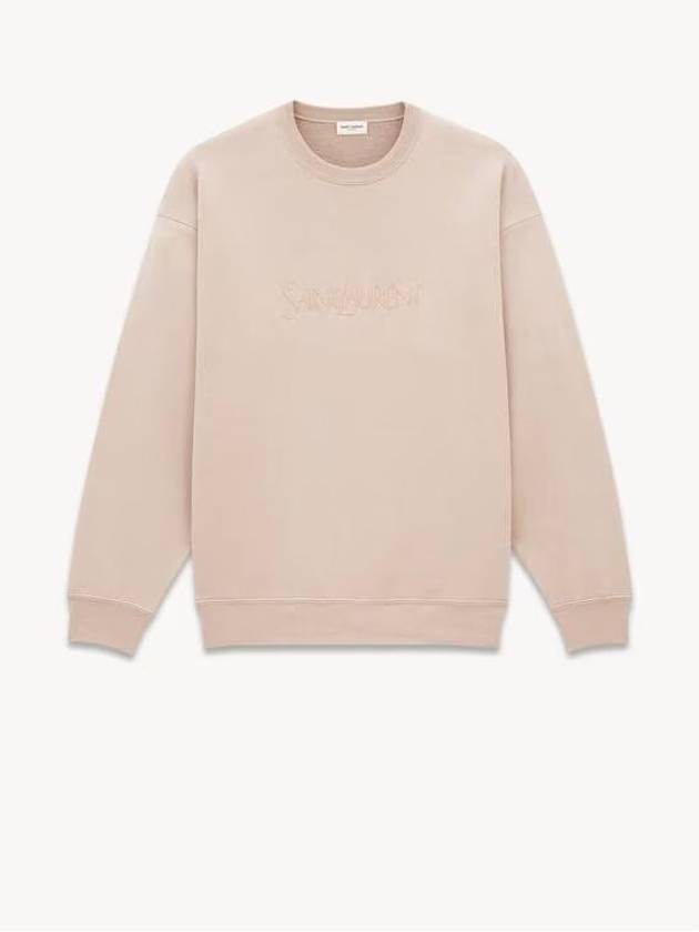 hooded sweatshirt 802001 Y36SW 9950 NUDE ROSE - SAINT LAURENT - BALAAN 5