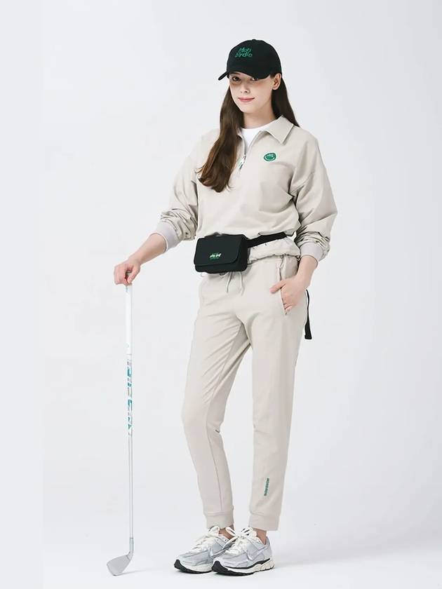 Windproof nylon jogger pants BEIGE - MONBIRDIE GOLF - BALAAN 6