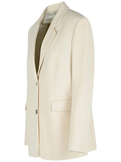 Closed 'Lola' Blazer In Beige Viscose Blend - CLOSED - BALAAN 2