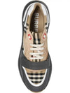 Vintage Check Suede Leather Sneakers Grey Archive Beige - BURBERRY - BALAAN 5