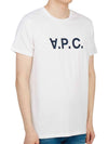 Men's VPC Logo Short Sleeve T-Shirt White - A.P.C. - BALAAN 4