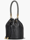 Micro Leather Mini Bucket Bag Black - MARC JACOBS - BALAAN 4