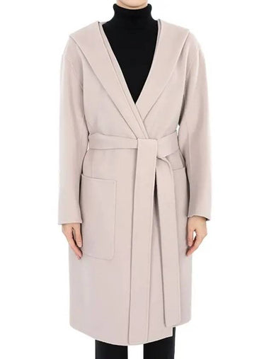 Women's Priscilla Belted Wool Single Coat Dark Pink - MAX MARA - BALAAN 1