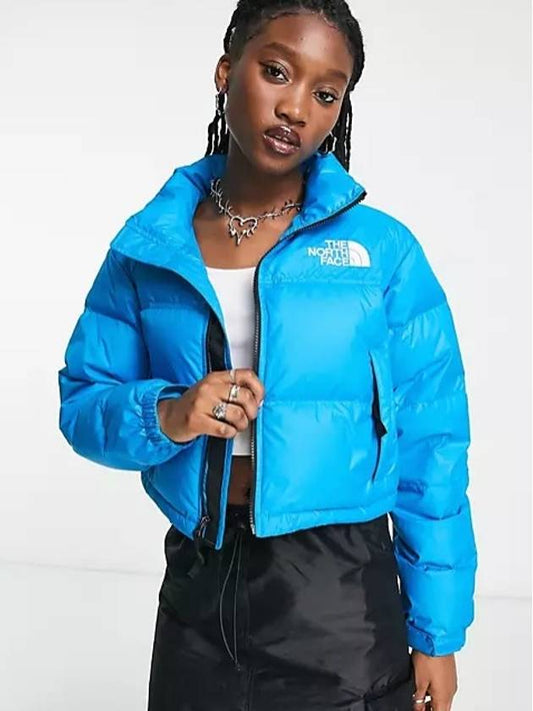 Women's Nuptse Short Padded Blue - THE NORTH FACE - BALAAN 2