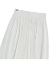 SHIRRING FLARE COTTON LONG SKIRTWHITE - THE GREEN LAB - BALAAN 8