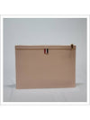 Diagonal Medium Document Case Clutch Bag Light Pink - THOM BROWNE - BALAAN 8