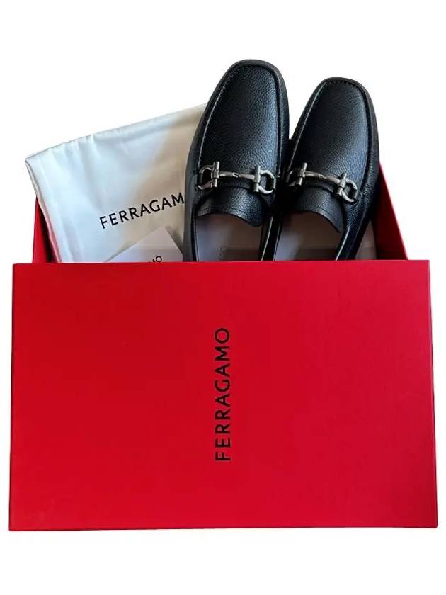 Gancini Ornament Driving Shoes Black - SALVATORE FERRAGAMO - BALAAN 6