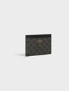 Card Holder in Triomphe Canvas and Calfskin Black - CELINE - BALAAN 5