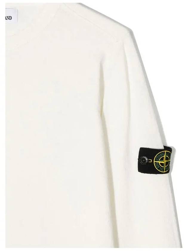 12th Anniversary Kids Wappen Knit Cream White 7416509A2 V0093 - STONE ISLAND - BALAAN 4