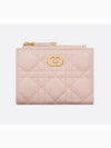 Wallet Powder Pink Cannage Sheep Leather S3113UNJB M413 - DIOR - BALAAN 1