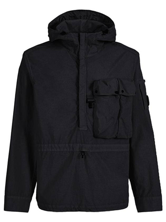 Men's Lens Wappen Tylon Overfit Hooded Jacket Black - CP COMPANY - BALAAN 2