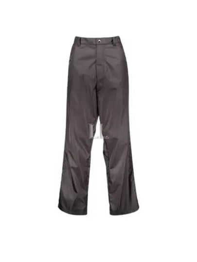 Triangle Logo Re-Nylon Straight Pants Grey - PRADA - BALAAN 2