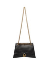 Crush Medium Shoulder Bag Black - BALENCIAGA - BALAAN 6