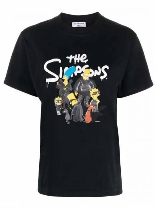 670943 The Simpsons collaboration logo short sleeve t shirt 1207556 - BALENCIAGA - BALAAN 1