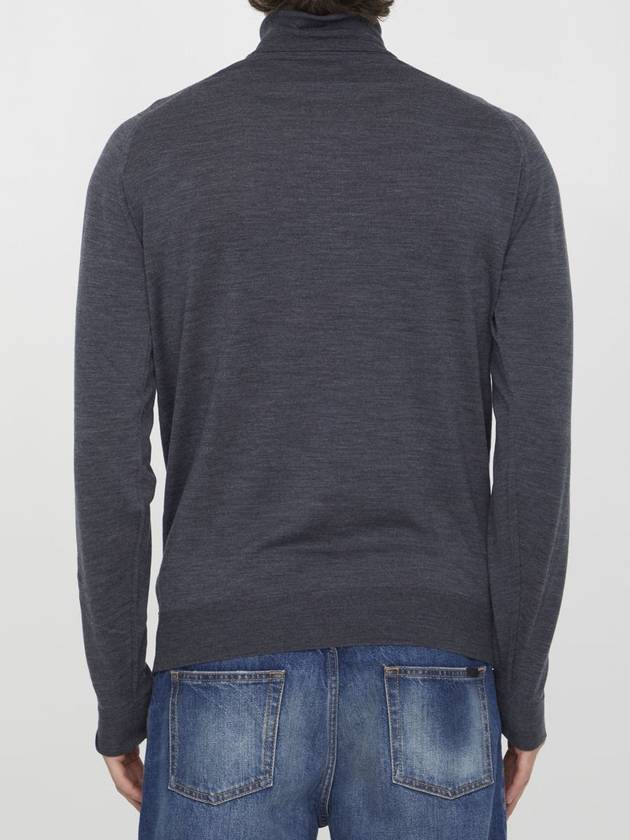 Grey Merino Jumper - JOHN SMEDLEY - BALAAN 4