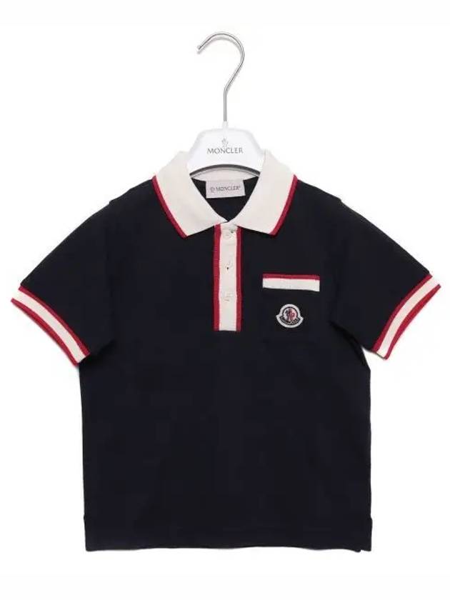 Color Block Polo Short Sleeve T Shirt 8A00003 8496W 778 24S 1216256 - MONCLER - BALAAN 1