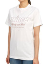 Prince Logo Print Short Sleeve T-Shirt White - SPORTY & RICH - BALAAN 3