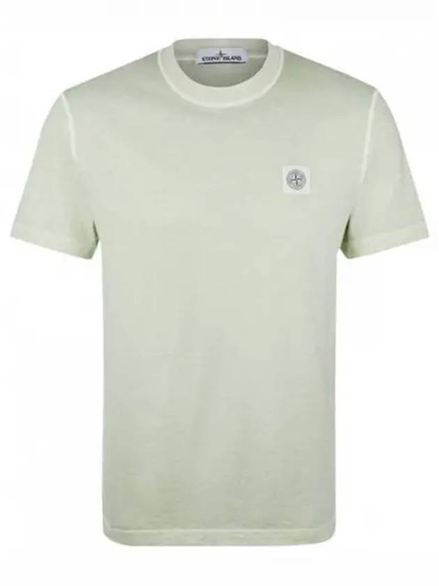 Logo Patch Chest Short Sleeve T-Shirt Mint - STONE ISLAND - BALAAN 2