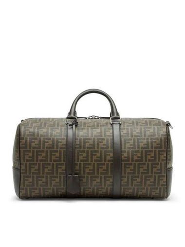 Medium FF Fabric Duffle Brown - FENDI - BALAAN 1