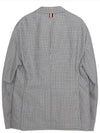 Unconstructed Seersucker Houndstooth Jacket Grey - THOM BROWNE - BALAAN 3