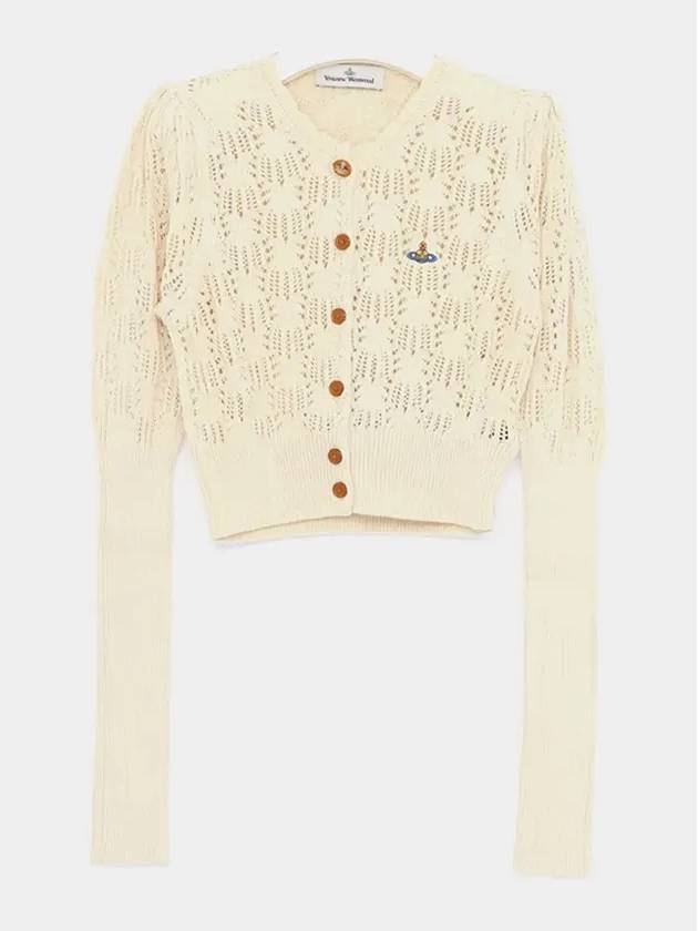 Samantha Cropped Cardigan Ivory - VIVIENNE WESTWOOD - BALAAN 3