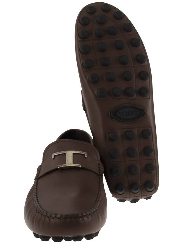 Men's Macro Rubber Driving Shoes Brown - TOD'S - BALAAN 6