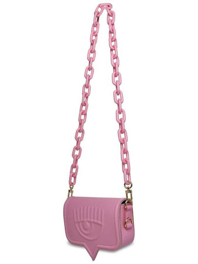 Chiara Ferragni Pink Faux Leather Eyelike Shoulder Bag - CHIARA FERRAGNI - BALAAN 2