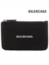 Logo Zipper Card Wallet Black - BALENCIAGA - BALAAN 3