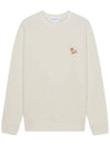 Chillax Fox Patch Classic Sweatshirt Ecru - MAISON KITSUNE - BALAAN 2