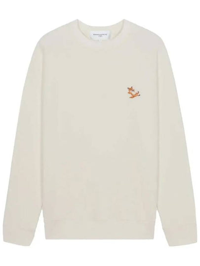 Chillax Fox Patch Classic Sweatshirt Ecru - MAISON KITSUNE - BALAAN 2