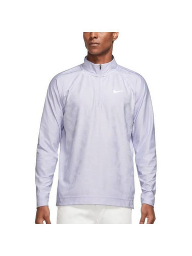 Golf Dri-Fit ADV Tour Half Zip Long Sleeve T-Shirt Purple - NIKE - BALAAN 1