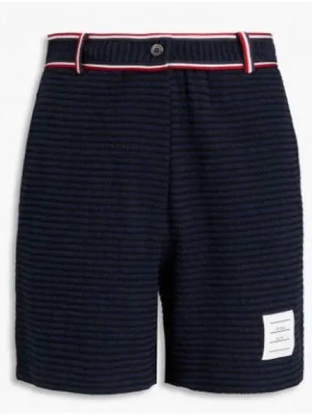 Waste RWB Trim High Shorts Navy - THOM BROWNE - BALAAN 2