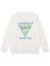 Tennis Club Icon Sweatshirt White - CASABLANCA - BALAAN 1