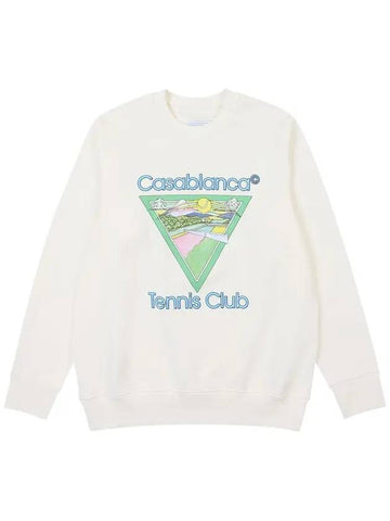 Tennis Club Icon Sweatshirt White - CASABLANCA - BALAAN 1